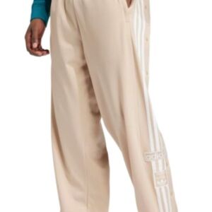 Adidas Men's Beige Joggers adibreak away with White Stripes